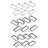 7 Pieces  Front Grille Grill Kit Inserted Ring Replacement  Cherokee 2014 2015 2016 Easy installation, no drilling required