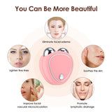Electric Mini Face Lift Roller Massager EMS Microcurrent Sonic Vibration Facial Lifting Skin Tighten Massage Beauty Devices