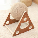 Cat Toy Interactive Cat Scratcher Board Kitten Sisal Rope Ball Scratch Paws Pet Grinding Scratching Cats For Scratcher Toys