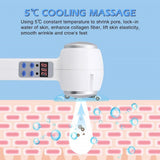 Face Care Device Hot Cold Hammer Cryotherapy Blue Photon Acne Treatment Skin Beauty Massager Lifting Rejuvenation Facial Machine