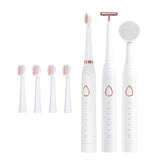 Sonic Toothbrush Electric Teeth Brush Face Cleansing Lifting 3 IN 1 Dental Cleaner for Teeth Whitening Oral Care Professional