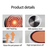 220V Foldable Electric Hot Pot Portable Multi-cooker Travel Cooking Pot Rice Cooker Split Type Food Cooking Mahine 1L