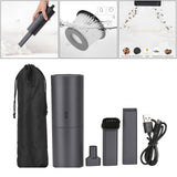 Handheld Cordless 35W Car Vacuum Cleaner USB Rechargeable 2.0kpa Suction Brushed Motor Suction &amp; Blow Function for Office &amp; Car