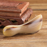 African Natural Horn Scrapping Stick Facial Eye Lifting Remove Wrinkle Acupuncture Point Meridian Massage Beauty Gua Sha Tool