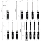 RC Tools Kits Hexagonal Screwdriver Set Pliers Hex Sleeve Socket RC Bumper Ruler For RC Car Boat Quadcopter Helicopter