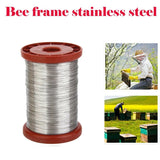 1 Roll 0.5Mm 500G Stainless Steel Wire For Beekeeping Beehive Frames Tool With Bamboo Storage Baskets