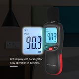 30-130dB Noise Volume Measuring Instrument Decibel Monitoring Tester Mini LCD Digital Noisemeter Sound Level Meter