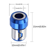 General Purpose 4 Pcs 6.35mm Screwdriver Bit Magnetic Ring Screws Drill Bit Strong Magnetizer Magnet