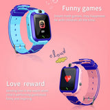 Kids Smart Watch Phone For Girls Boys With Gps Locator Pedometer Fitness Tracker Touch Camera Anti Lost Alarm Clock Q12B
