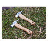 Camping Hammer Portable Tent Awning Stake Nail Puller Heavy Duty Tent Stake Remover Steel Tent Hammer with Holding Strap