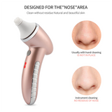 4-IN-1 Electric Facial Massage Roller Cleaner Deep Pore Cleaning Silicone Brush Blackhead Makeup Remover Rolling Massager SPA