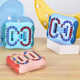 Relieve Stress Rotating Magic Bean Intelligence Cube Creative Decompression Children Educational Learning Mini Puzzle Brain Toy