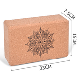 Soft Nature Wood Yoga Brick Cork Yoga Block Body shaping Gym and home work out Eco Friendly
