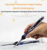Mini T12 Electric soldering iron 72W adjustable temperature digital T12 solder station welding tool WIth DC 24V Power adapter