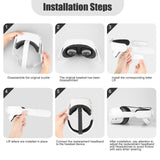 Q2 Adjustable head strap for oculus quest 2 Elite strap VR Headband Comfort Foam Pad Replacement Strap- Enhanced Support&Comfort