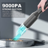 Handheld Vacuum Cleaner, Cordless 9 Kpa, Strong Suction Power is Powered By Lithium-Ion Battery, For Home and Car