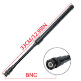 ABBREE Gooseneck BNC Foldable Army CS Tactical VHF UHF Dual Band Antenna For Walkie Talkie