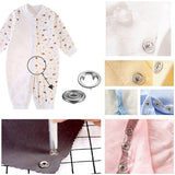 100/200 Sets Snap Fasteners Kit Tool  Metal Snap Buttons Rings with Fastener Pliers Press Tool Kit for Clothing Sewing Bibs DIY