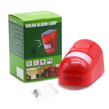 Solar Sound Alert Flash Warning Sound &amp; Light Alarm Motion Sensor 110 Decibels Siren  Strobe Security Alarm System for Farm