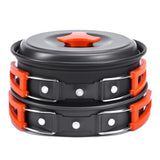 Portable Camping Tableware Cooking Set Outdoor Cookware Pan Pot Bowl Spoon Fork Utensils For Hiking Picnic Travel Wild Campismo