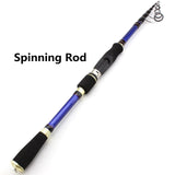 1.8M-2.7M Carbon Fiber Lure Spinning Rod telescopic Travel fishing pole M power 7-28g lure Weight 12-25lb line weigh