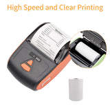Portable Mini Thermal Printer 2 inch Wireless USB Receipt Bill Ticket Printer 57mm Paper Compatible with iOS Android Windows