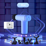 Mini Fascia Gun Deep Muscle Relaxing Massager Home Electric Massage Gun LCD Digital Fascia Gun