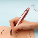 Microblading Rose Gold Charme Princess Tattoo Machine 3D Semi Permanent Makeup Pen Dermografo for Eyebrow Lips Eyeliner Tattoo