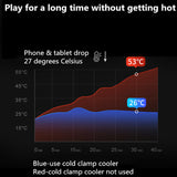 Portable Plastic Mobile Phone Cooler Gaming Semiconductor Cooling Radiator for PUBG Cooler Fan for Smartphone iPad iPhone Tablet
