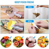 Hot TOD-2 Pack Rechargeable Mini Bag Sealer, Handheld Heat Sealer, Food Storage Snack Fresh Mini Portable Vacuum Sealer Machin