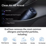 LuckyNumen EraClean Car Air Purifier Diffuser USB Mini Home Vehicle Air Cleaner,Ultra Low Noise for Office, Car, Small Room Cute