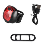 XANES 5-Modes 180° Widen Lighting Mini LED Bicycle Tail Light USB Rechargeable Bike Rear Lamp Safety Warning Night Lante