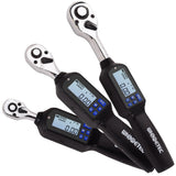 ES2-006AN 1/4 Inch Digital Torque Wrench with Backlight Sound LED Alarm Real-time Peaks Four Units Switching Torque Wrench