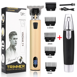 Electric Clipper + Nose Hair Trimmer Professional Barber Hair Cutter Beard Shaving Machine for Men Rechargeable Razor Shaver