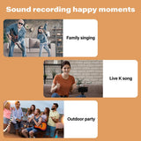 100w Wireless Dual Microphone Bluetooth-compatible Speaker Portable Smart External Karaoke Device Supports Voice-changing