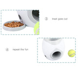 NEW2022 Dog Interactive Toys Pet Tennis Ball Throwing Fetch Machine Cats FDA Food Dispensing Reward Game Training Tool Dog Slow