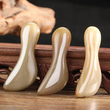 African Natural Horn Scrapping Stick Facial Eye Lifting Remove Wrinkle Acupuncture Point Meridian Massage Beauty Gua Sha Tool