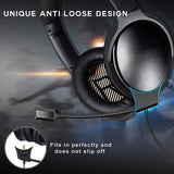 Microphone Cable Compatible Headphones with Volume Control Mute Switch Headset for PC Laptop PS4 PS5 Xbox One Game Earphone