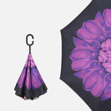 2021 Folding Long Shank Double Layer Inverted Umbrella Windproof Reverse C-Hook male golf umbrella reverse Umbrellas For Women