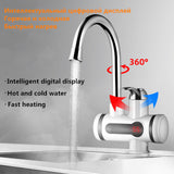 Electric Hot Faucet Water Heater 220V Electric Tankless Water Heating Kitchen Digital Display Instant Water Tap EU/UK/US/AU Plug