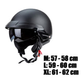 Scooter Motorcycle Half Helmet Drop Down Retractable Visor for Men Women