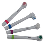 4Pc Electric Toothbrush heads  For Children 4 blue  Care for oral health Soft brush Replaceable brush head