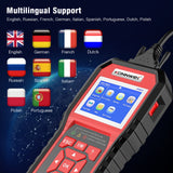 KONNWEI KW870 6V 12V Car Motorcycle Battery Tester OBD2 Diagnostics Scanner 2000CCA Cranking Charging Test Tools for the Car