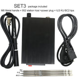 QUICKO T12-952 Soldering Station With M8 black metal handle and Various types of Soldering Iron Tips