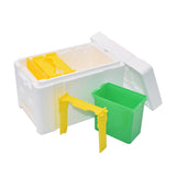 Bee Hive Mini Mating Box Removable Feeder Mating Beehive with Plastic Frames Beekeeping Pollination Box Nuc Beehive