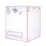 1pc Bird Parrot Birdcage Hanging Transparent Bird Cage Shower Box Bathing Box Bathing Tub for Pets Parrots Birds