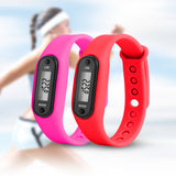 1PCs Sport Smart Wrist Watch Bracelet Display Fitness Gauge Step Tracker Digital LCD Pedometer Run Step Walking Calorie Counter