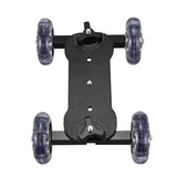 Mobile Rolling Sliding Dolly Stabilizer Skater Slider 11 Inch Articulating Magic Arm Camera Rail Stand Photography Car