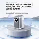 ZEEMR DIVA HD Projector 380ANSI Lumen Full HD 1080P Projector LED Theater BT4.04k Video Projector for Home Cinema Global