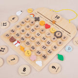 Children Bedroom Wooden Calendar Perpetual Desk Wall Calendar Toy Baby Cognitive Early Educational Toys Kids Educational Toys